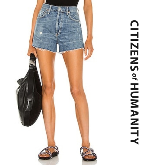Citizens Of Humanity Pants - Citizens of Humanity - Women's Marlow Easy Shorts, Seaward, Blue, Size 29